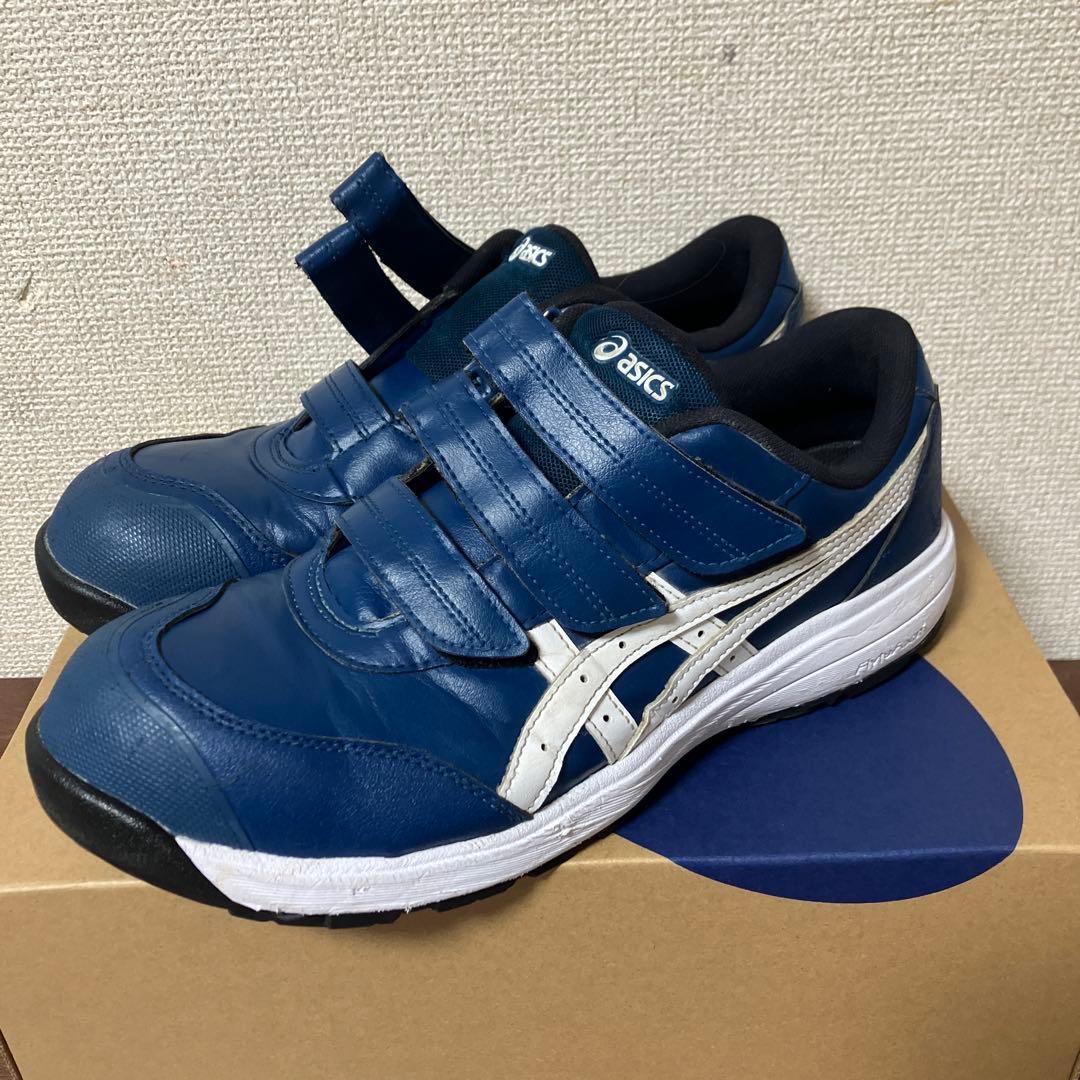 アシックス CP311 27.0cm マコブルー×ホワイト/#安全靴#ミズノ