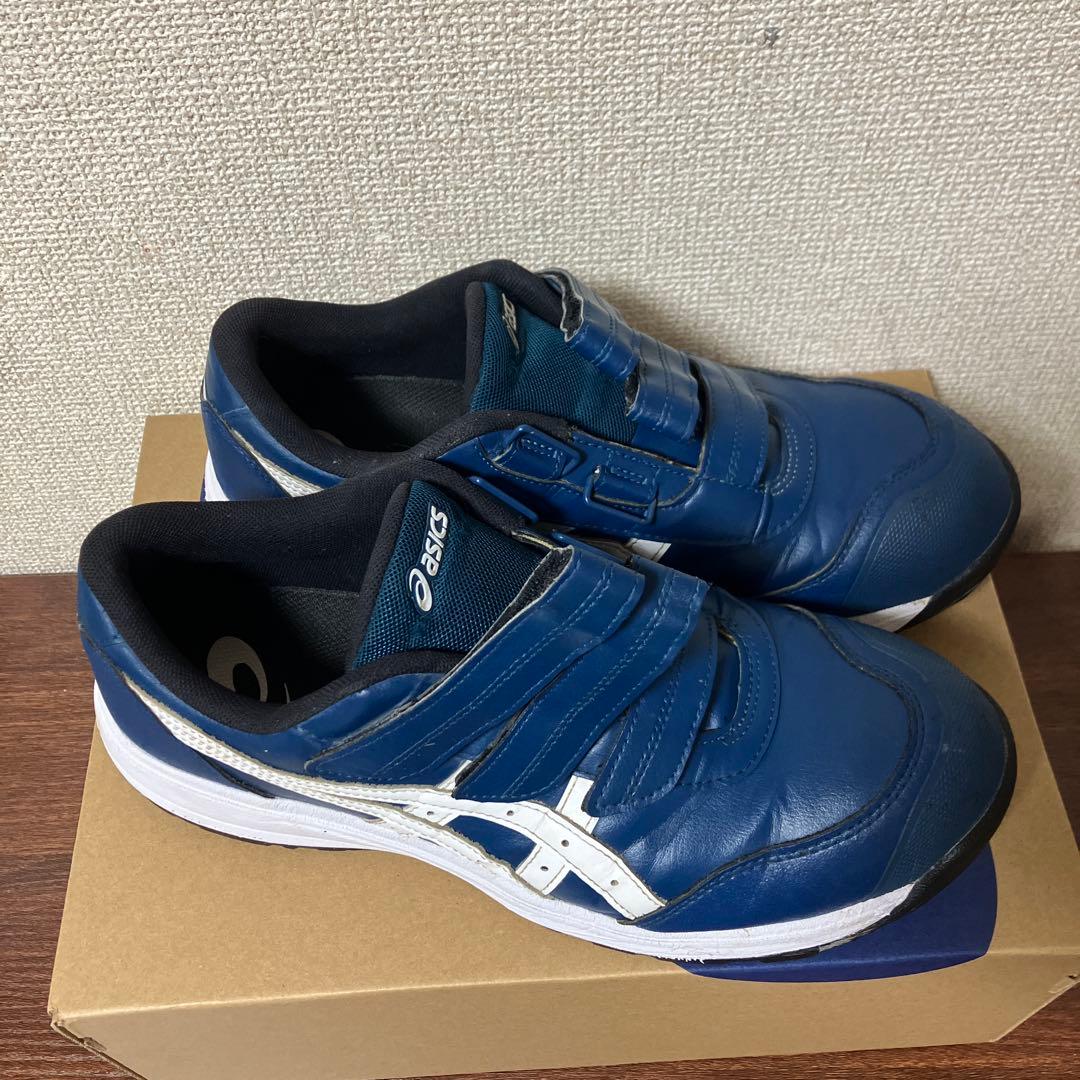 アシックス CP311 27.0cm マコブルー×ホワイト/#安全靴#ミズノ