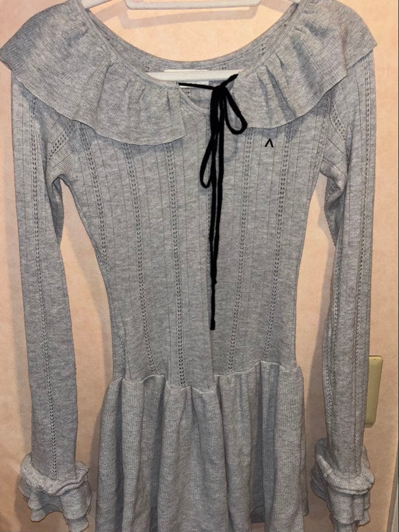 ワンピース ANDMARY Hana knit mini dress