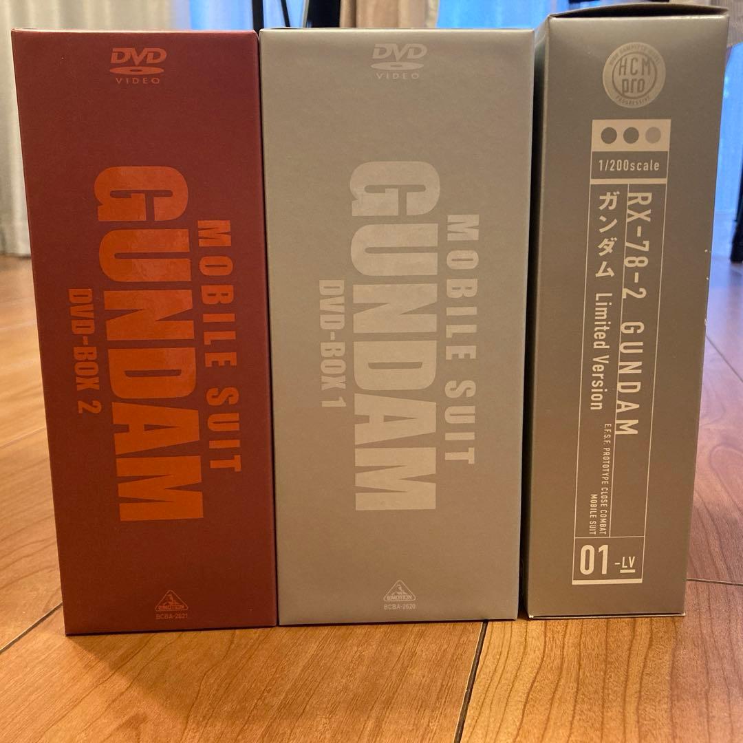 機動戦士ガンダム DVD-BOX 1、2セット初回限定生産 フィギュア付き