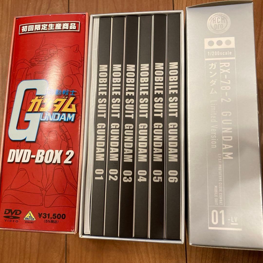 機動戦士ガンダム DVD-BOX 1、2セット初回限定生産 フィギュア付き