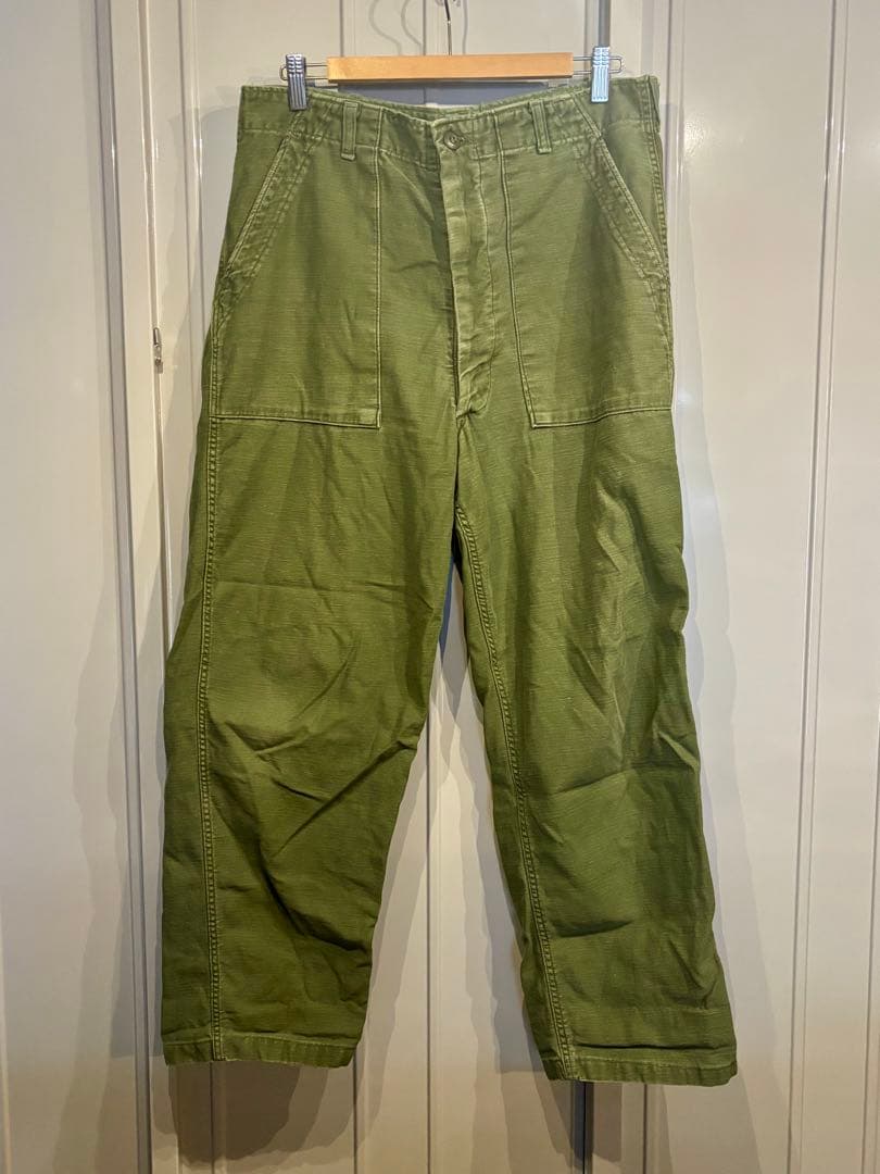 70s ベイカーパンツ ユーティリティパンツ OG-107 W36 L33