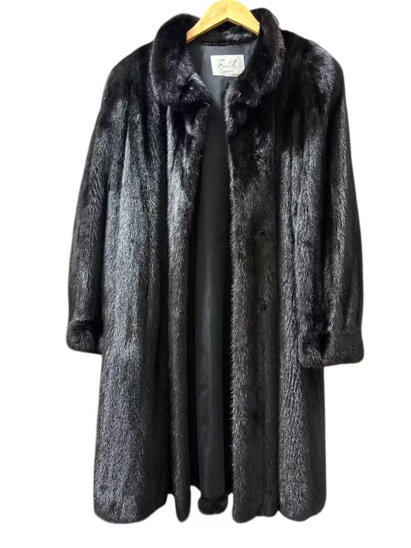 美品　MOONBAT　ミンクコート　柔らか　ロング丈　毛皮　艶◎　柔らか