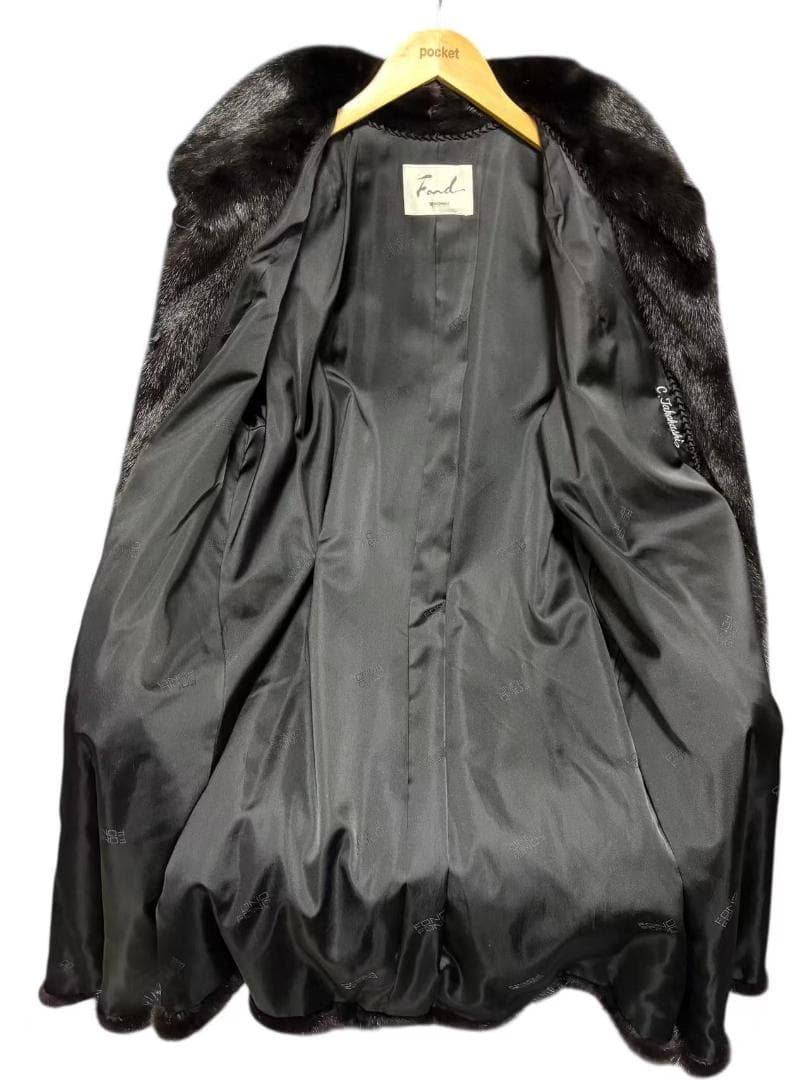 美品　MOONBAT　ミンクコート　柔らか　ロング丈　毛皮　艶◎　柔らか