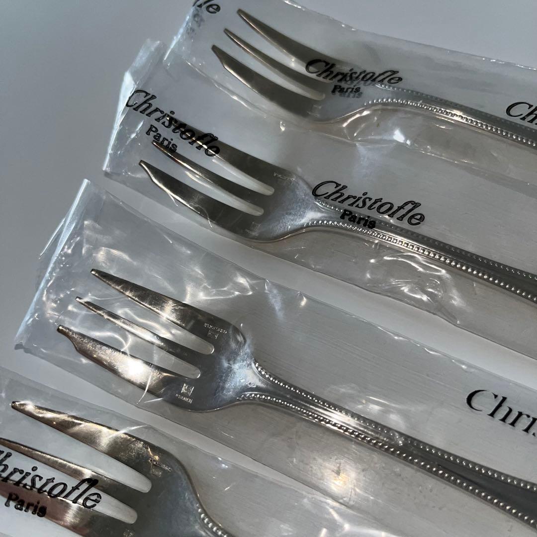 新品 Christofle クリストフルフォーク 6本セット バールシリーズ
