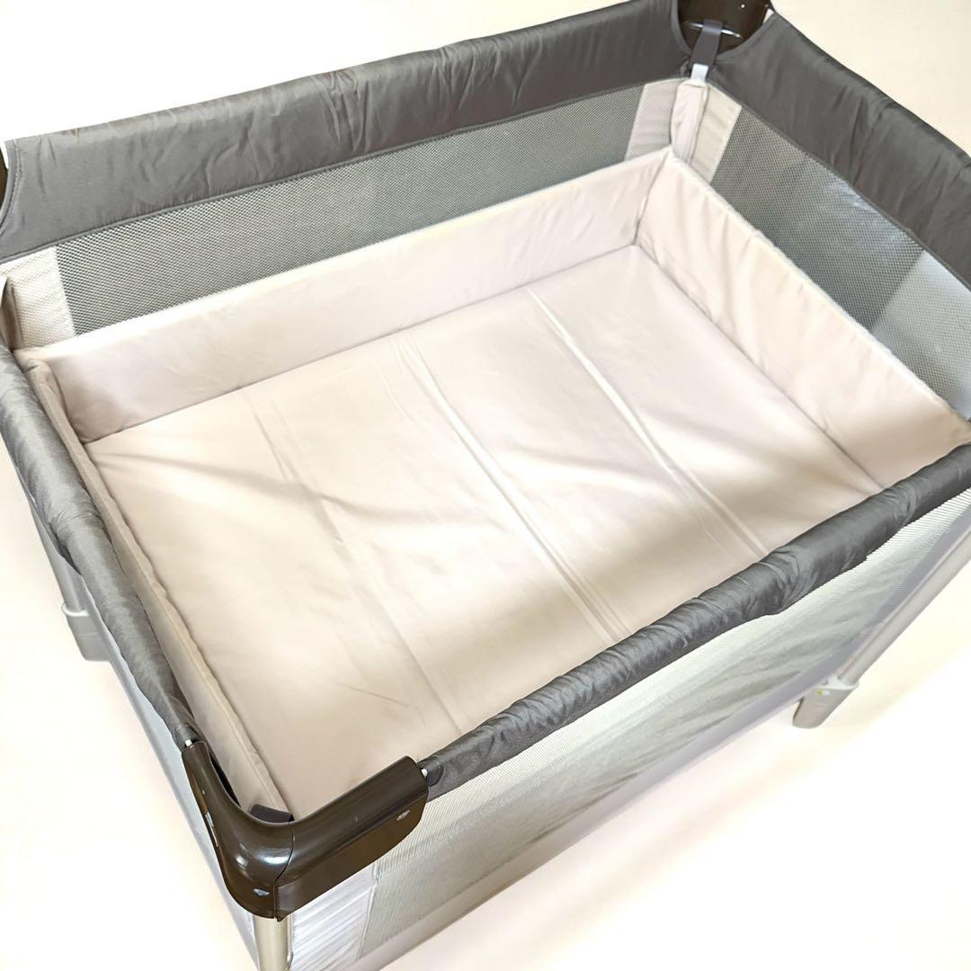 【美品】 アップリカ ココネル ベビーベッド ココア ブラウン 66041