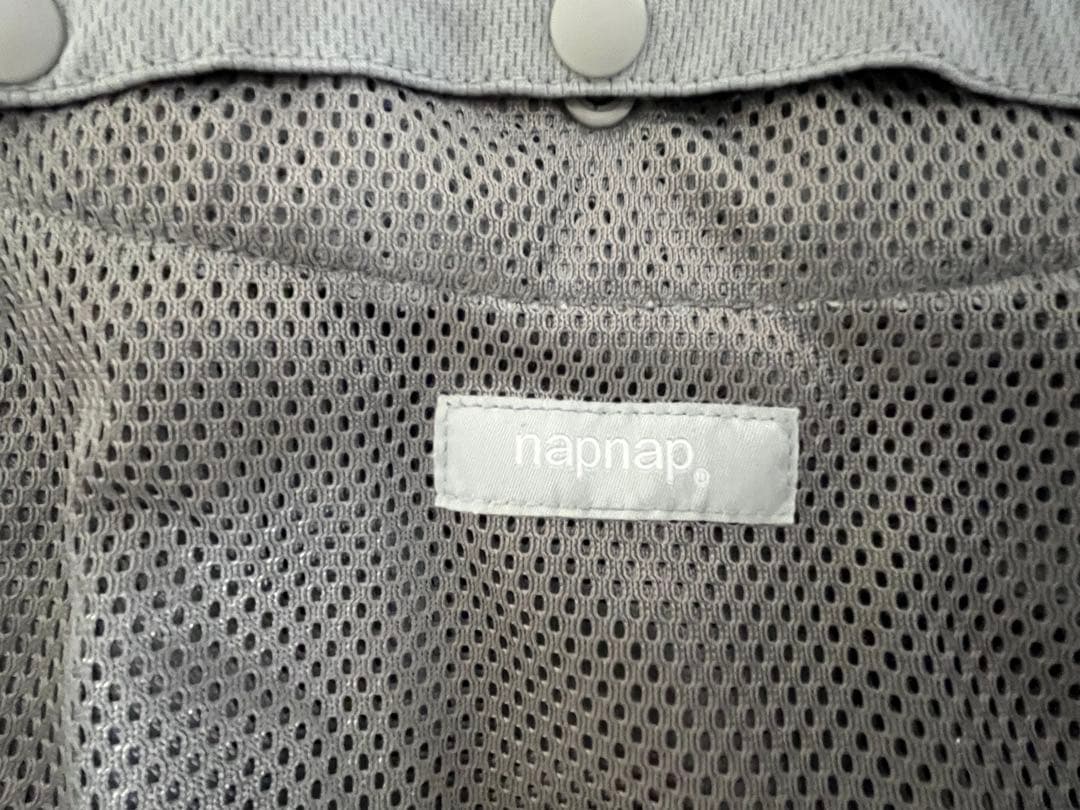 napnap 抱っこひも メッシュ グレー