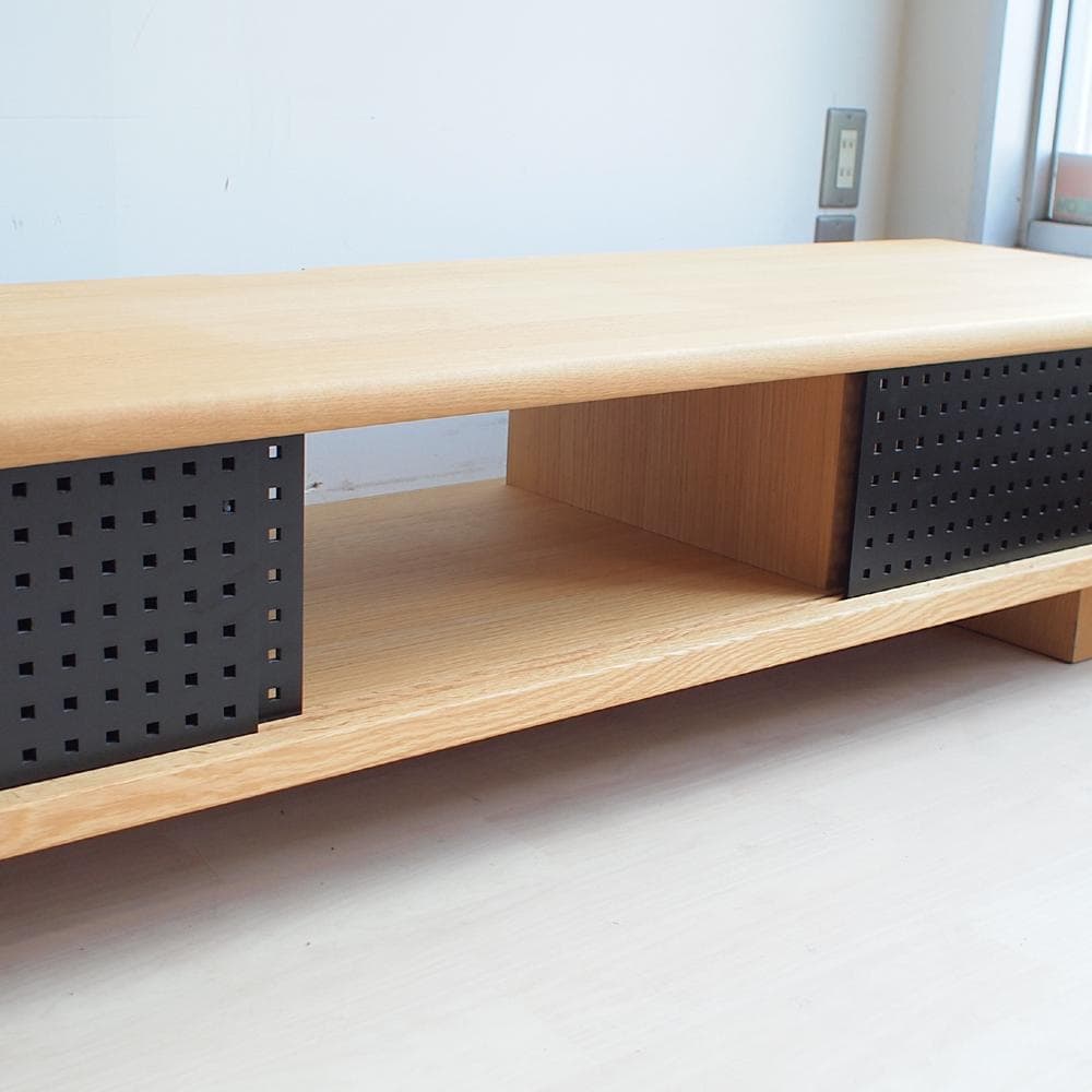 柏木工/KASHIWA オーク無垢材 テレビボード 180cm TV台ローボード