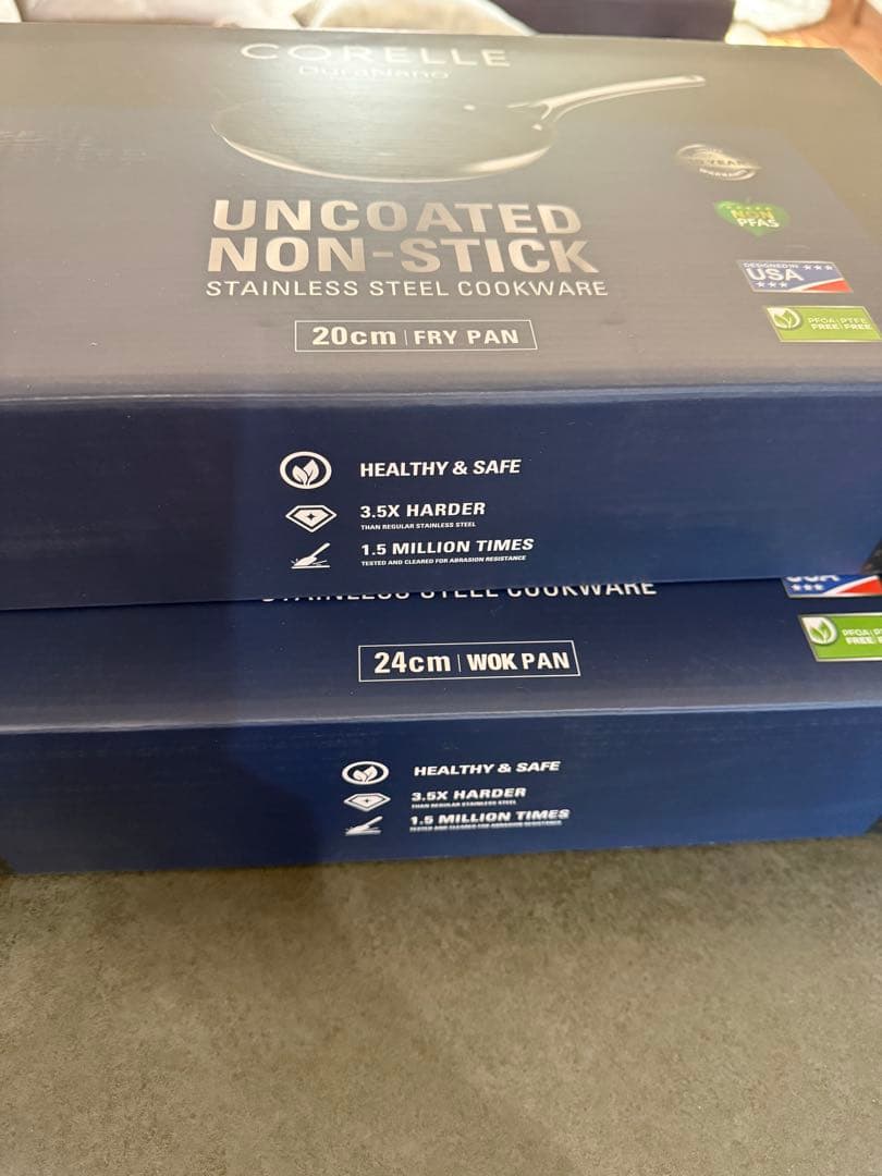 Corelle 24cm 20cmフライパン2個セット