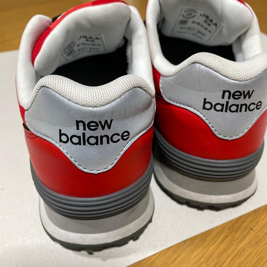 new balance 赤 スニーカー安全靴