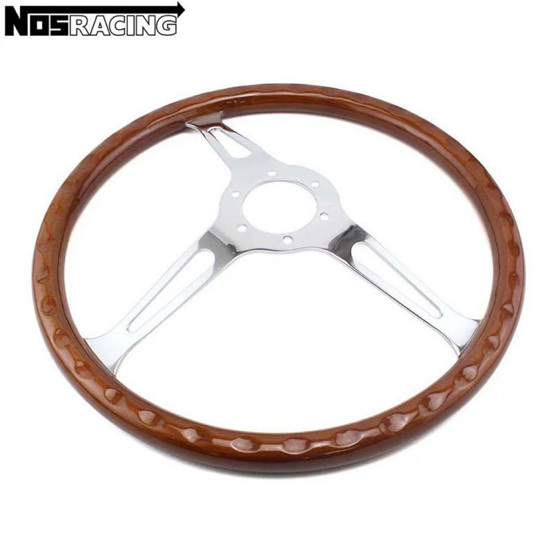 NARDI ナルディクラシックポリッシュウッドステアリング車ハンドル15センチ