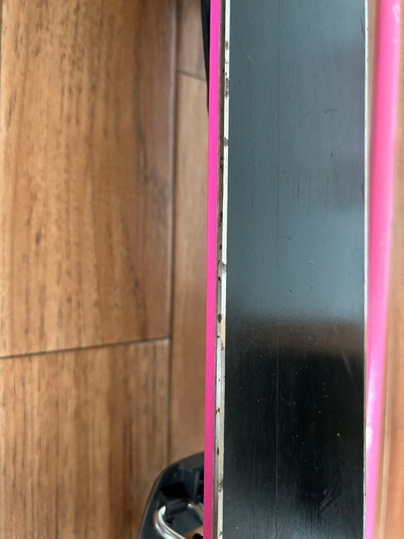 Kazama ジュニア　スキー板 136cm ストック ビンディング付き