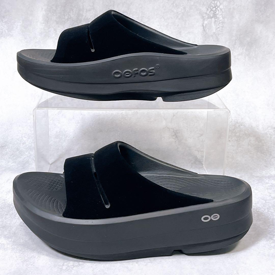 美品　ウーフォス OOmega OOahh Limited 37 厚底　ベロア