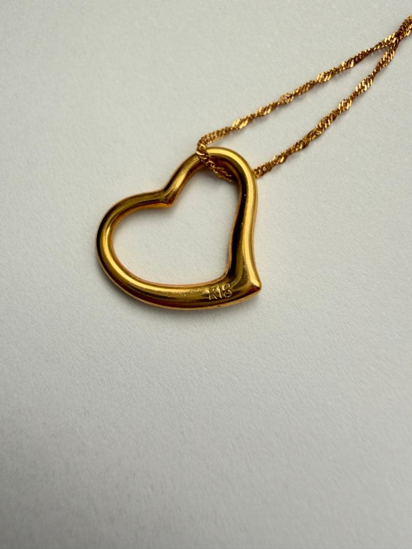 【限定値下げ】Tiffany＆Co. オープンハート ネックレス K18