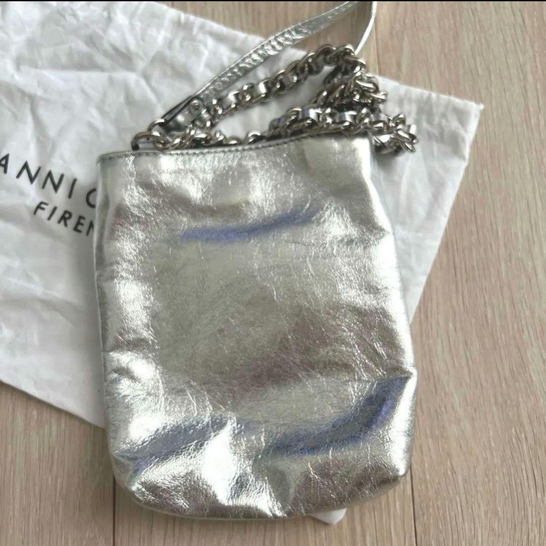 GIANNI CHIARINI　カミッラ　 シルバー　ショルダーバッグ