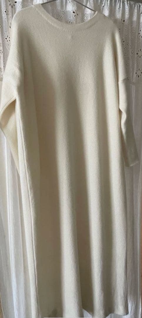 Yoli◯ヨリ◯Long knit onepiece ホワイト