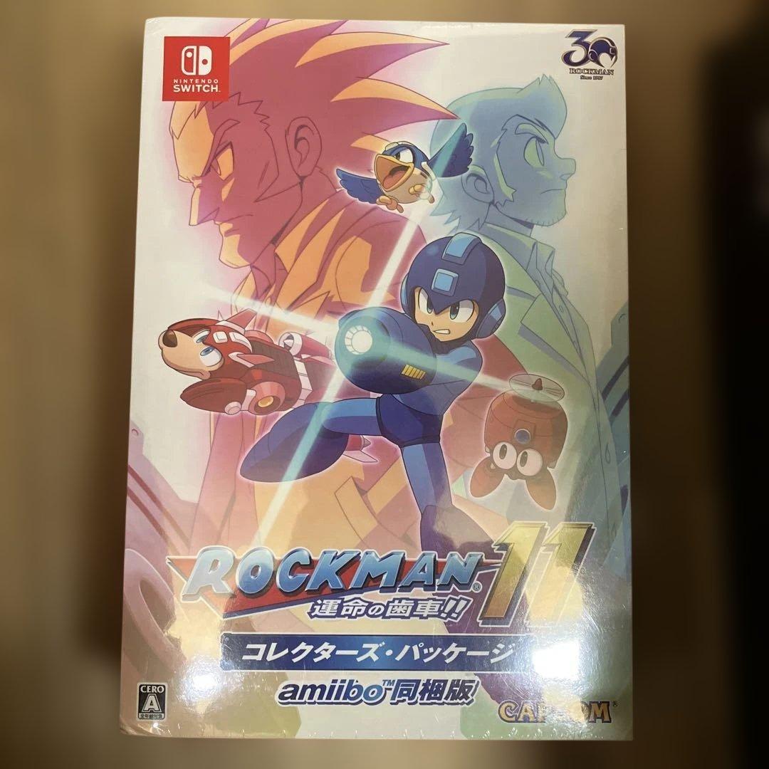 ロックマン11 Switch コレクターズ　パッケージ　amiibo 同梱