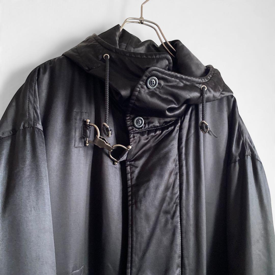 80s90s イタリア製 PAL ZILERI ヴィスコース フーデッドコート