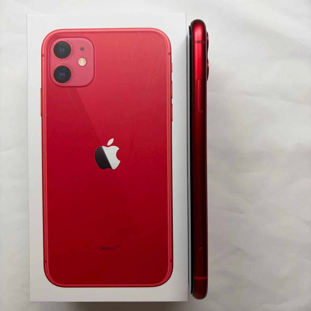 iPhone11 レッド 64GB ＋未使用付属品付