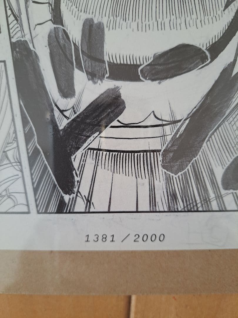 ★美品★ ワンピース ビブルの秘宝 名ゼリフ複製原稿 サウスブルー 集英社