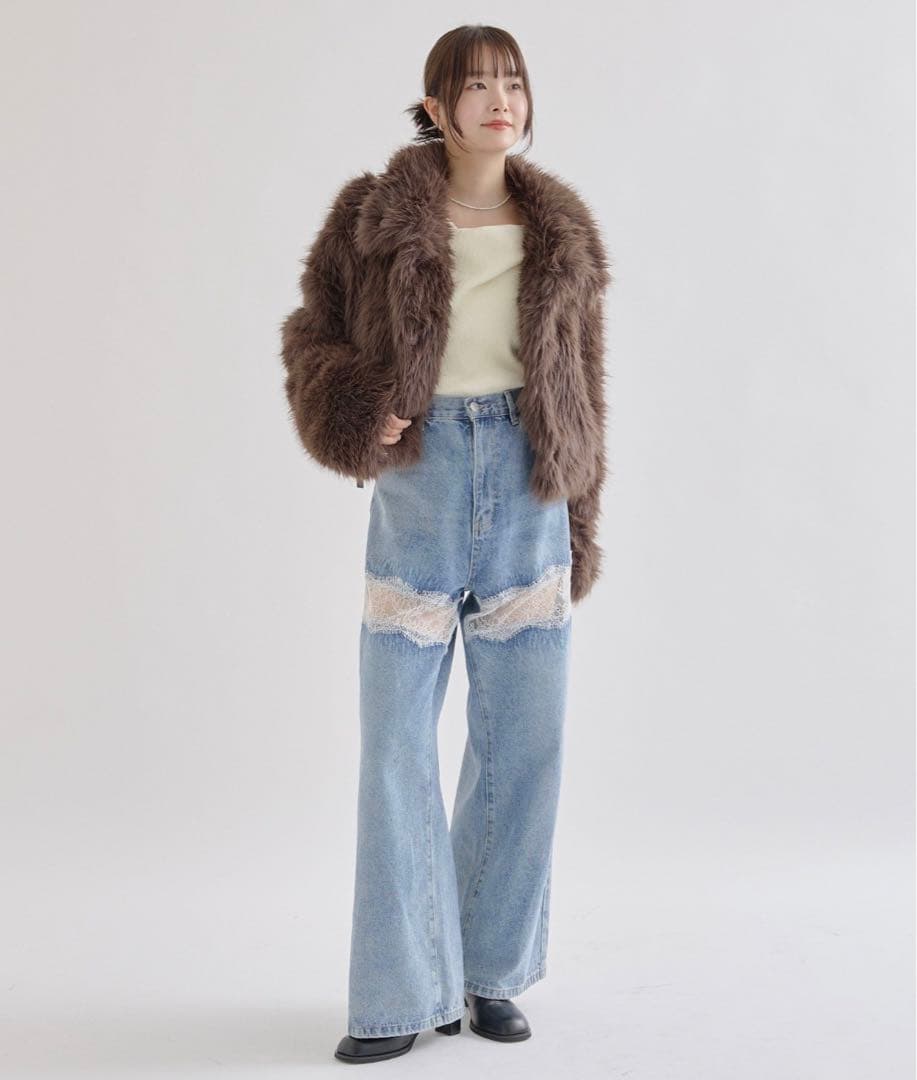 tatan【美品】mystic ショートファーコート