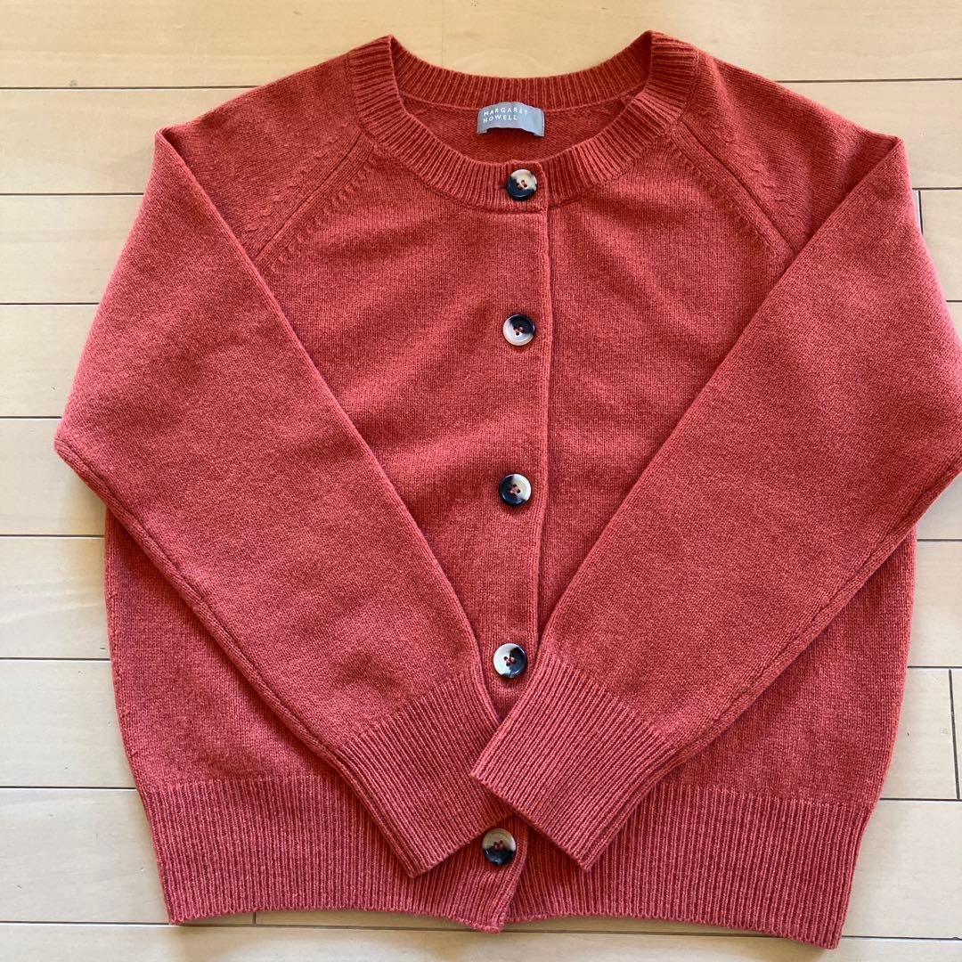 マーガレットハウエル　カシミア混ニットカーディガン
