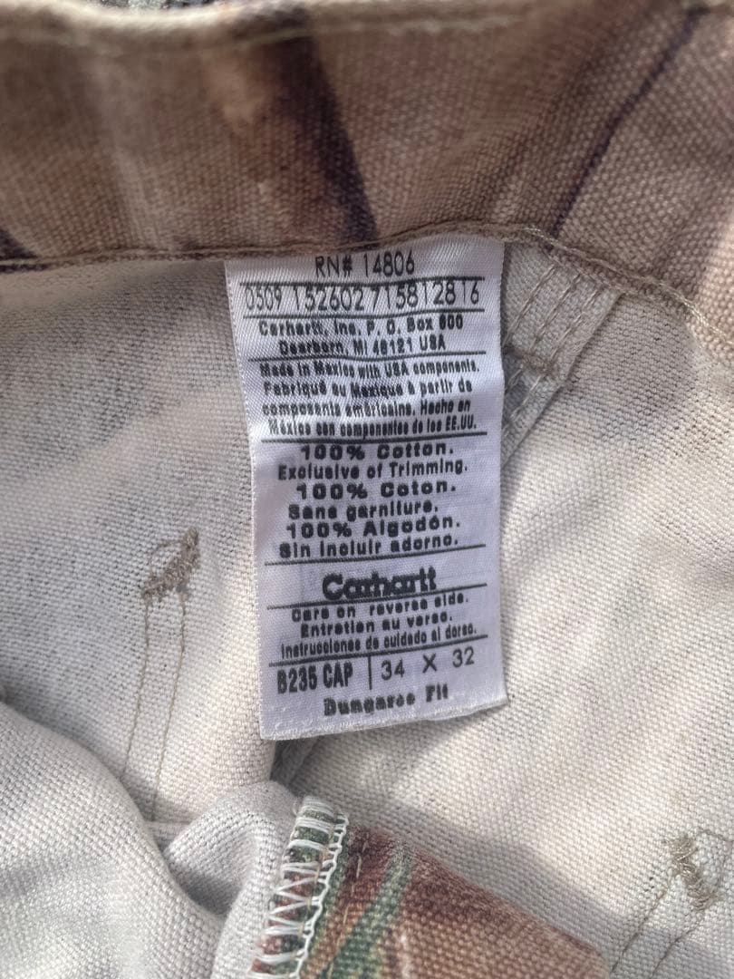 Carhartt リアルツリーカモ ペインターパンツ 34×32