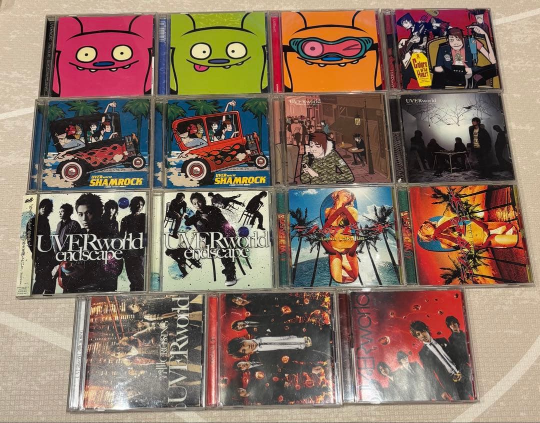 UVERworld シングルCD 54枚　セット　おまけステッカー等付き