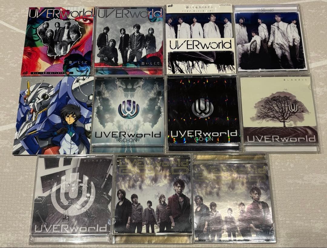 UVERworld シングルCD 54枚　セット　おまけステッカー等付き