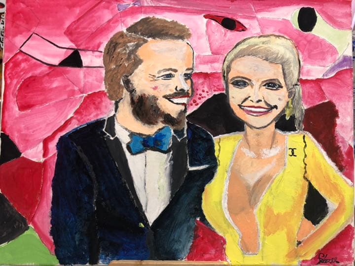 絵画【ハリウッドスターの笑顔】