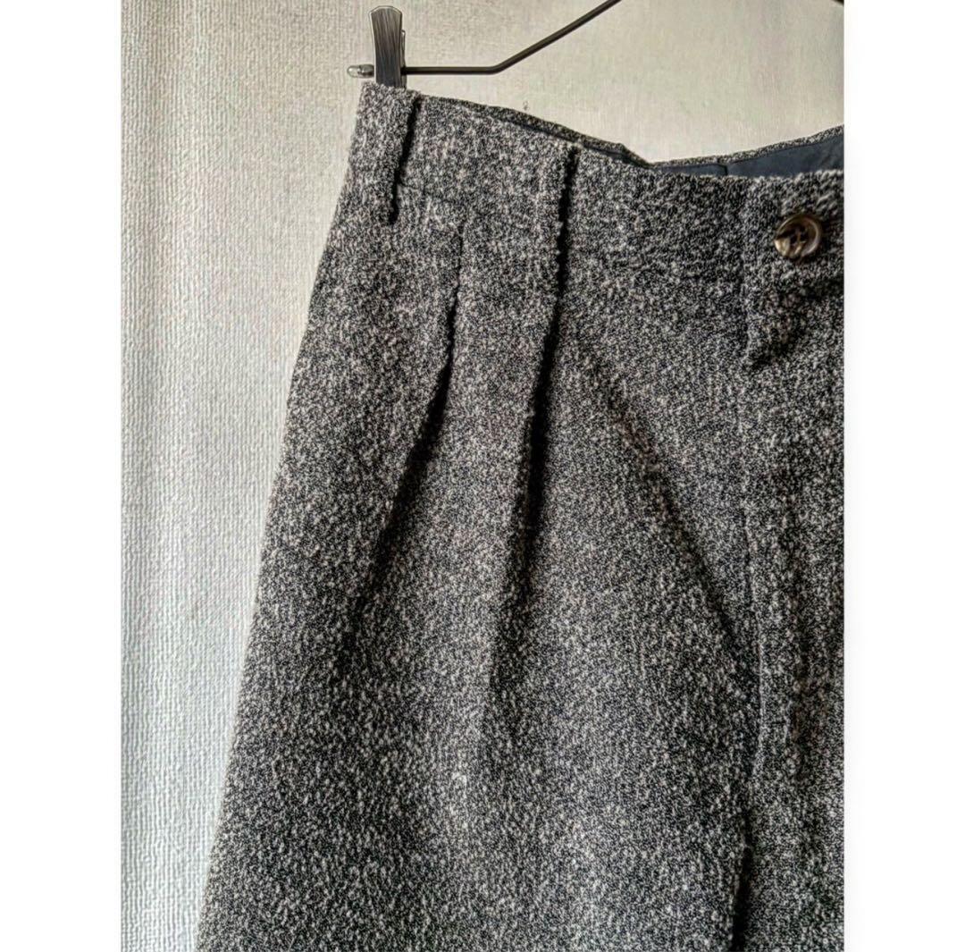 2000A/W issey miyake \"毛足長め起毛\" グレー スラックス