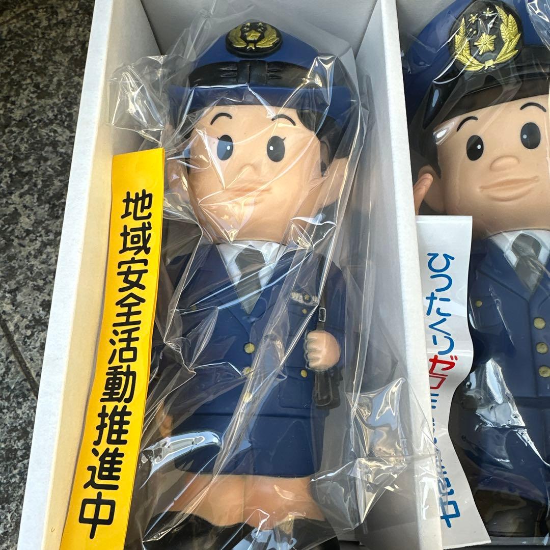 わたしたちの街のおまわりさん人形 埼玉警察　ソフビ 貯金箱 非売品 平成レトロ