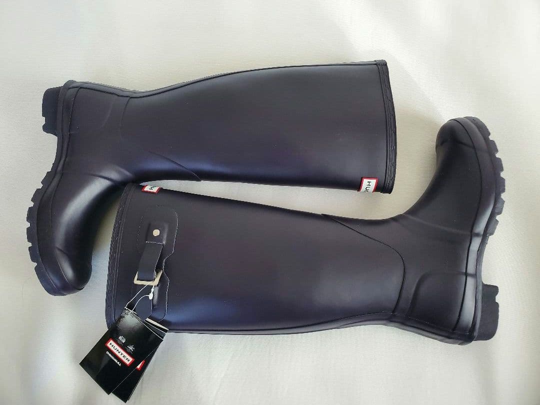 ハンター HUNTER パープル 長靴 タグ付 オリジナルトール