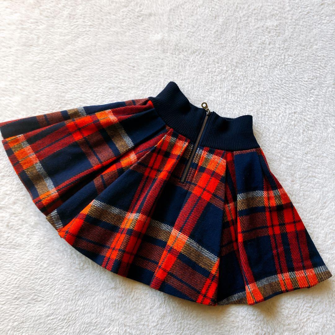 バーバリー ブルーレーベル BURBERRYフリル ミニスカート ノバチェック柄