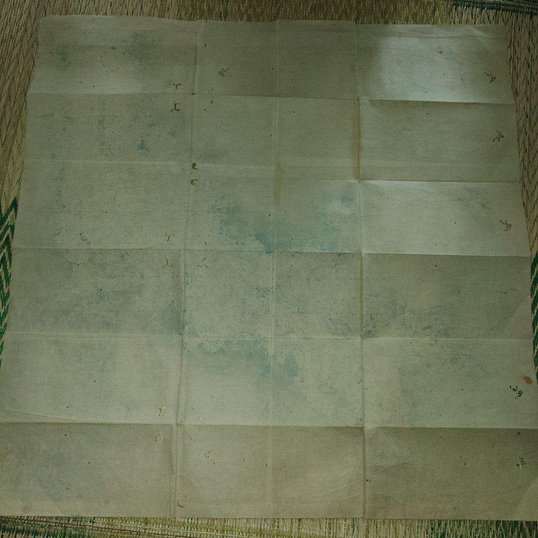 古日本絵図　時代物　江戸時代　縦横53cm