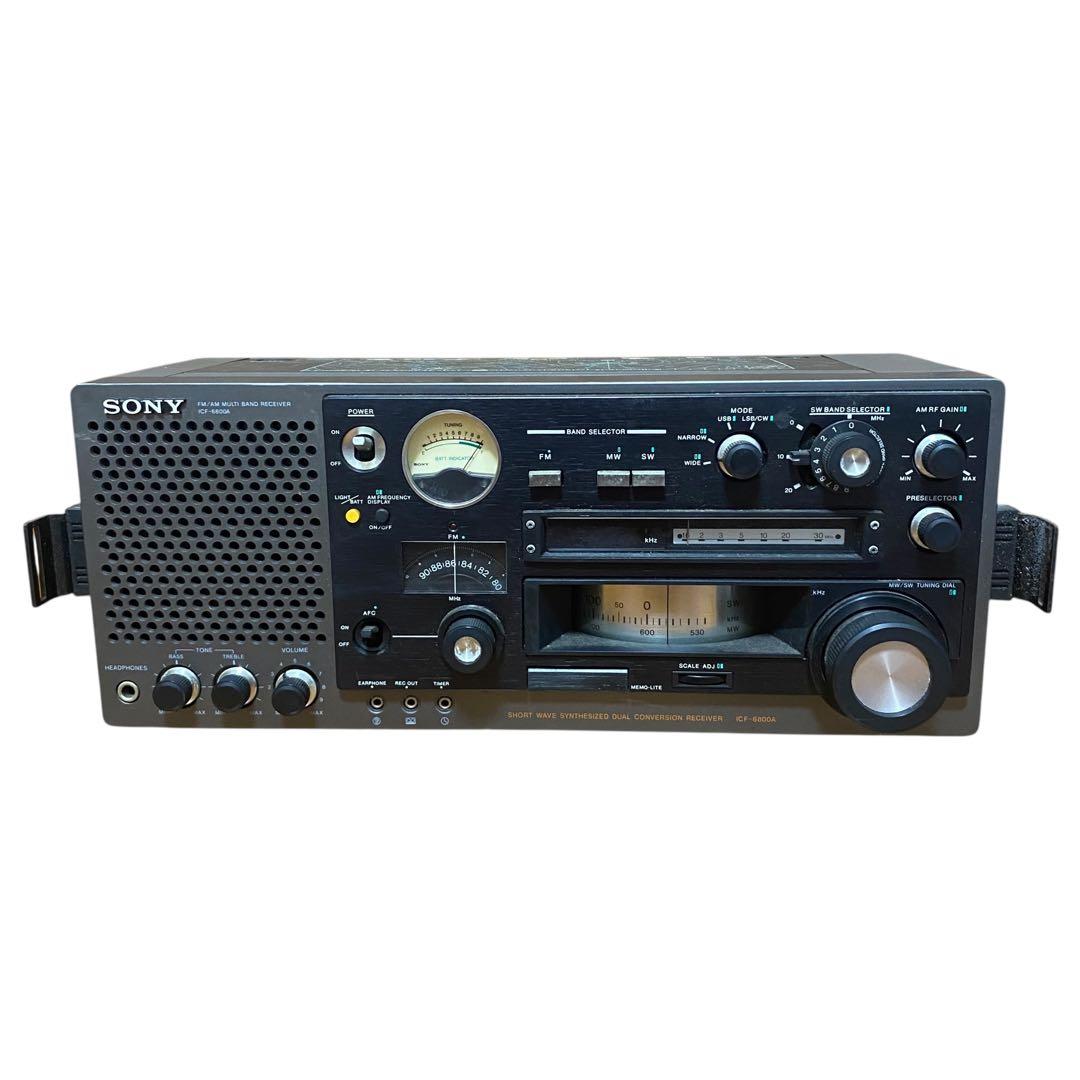 【ジャンク】SONY ICF-6800A ラジオ　バントレシーバー　昭和　レトロ
