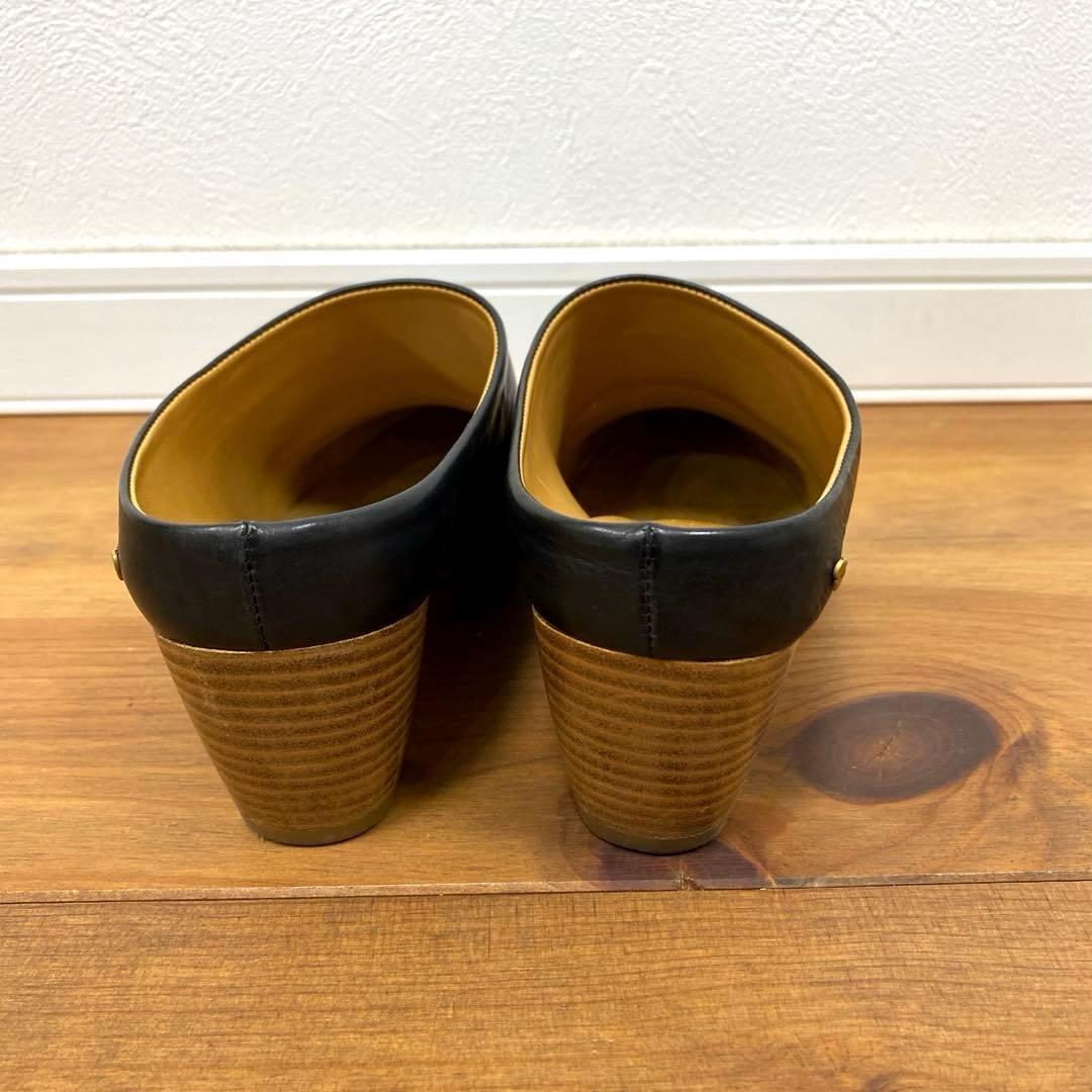 ミナペルホネン レザーヒールシューズ magnolia 36