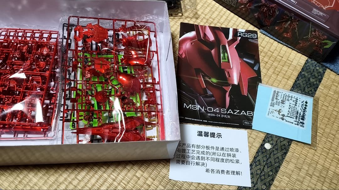 RG サザビー　メカニカルコアメッキ