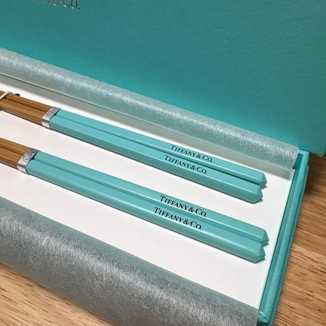 【匿名配送】Tiffany & Co. ティファニー 夫婦箸セット(非売品)