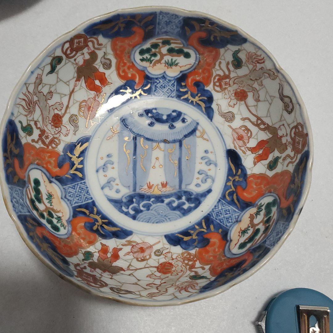 伊万里色絵鉢 大中小3客