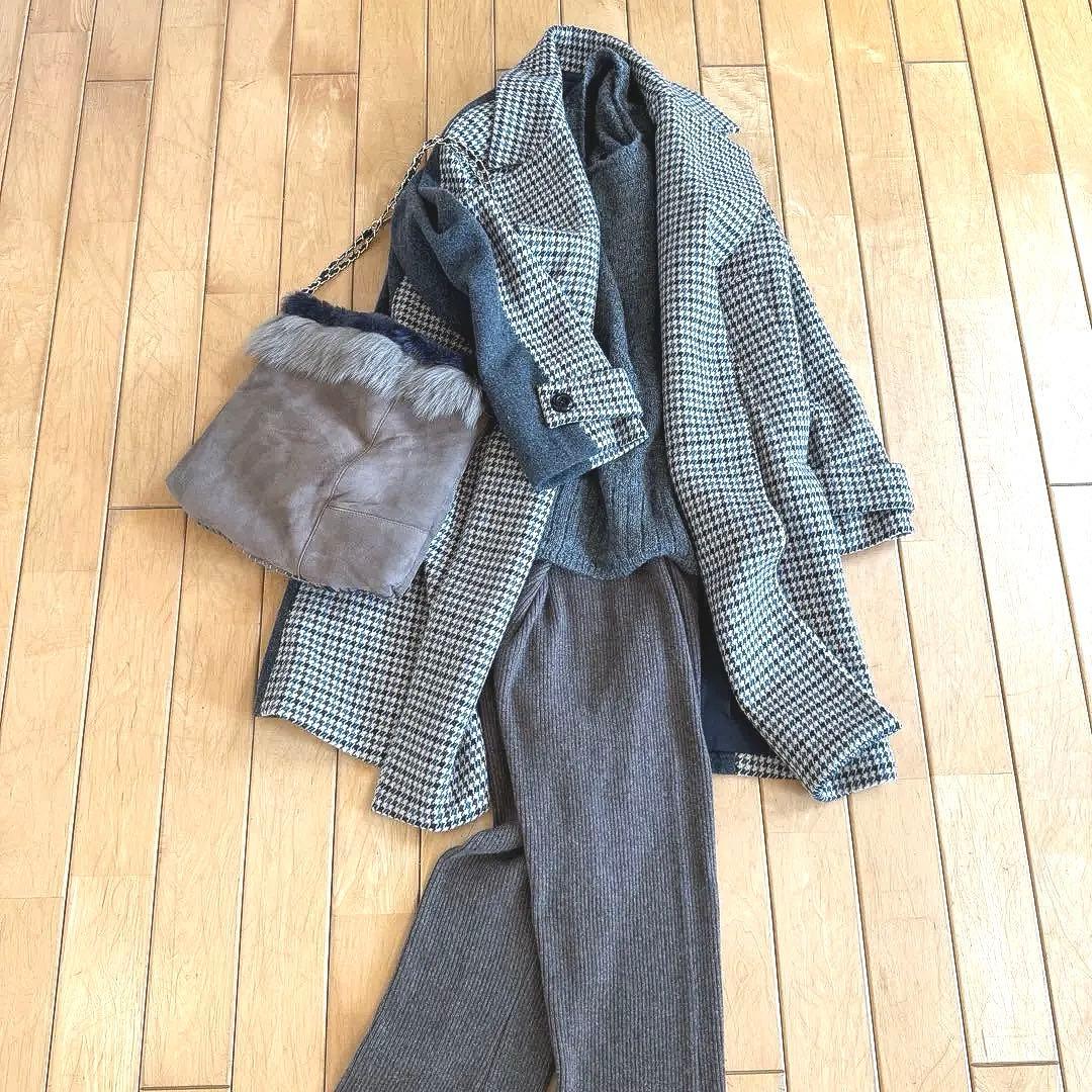 美品❗️羊革シープスキン　ボア　チェーンショルダーバッグ　リバーシブル可