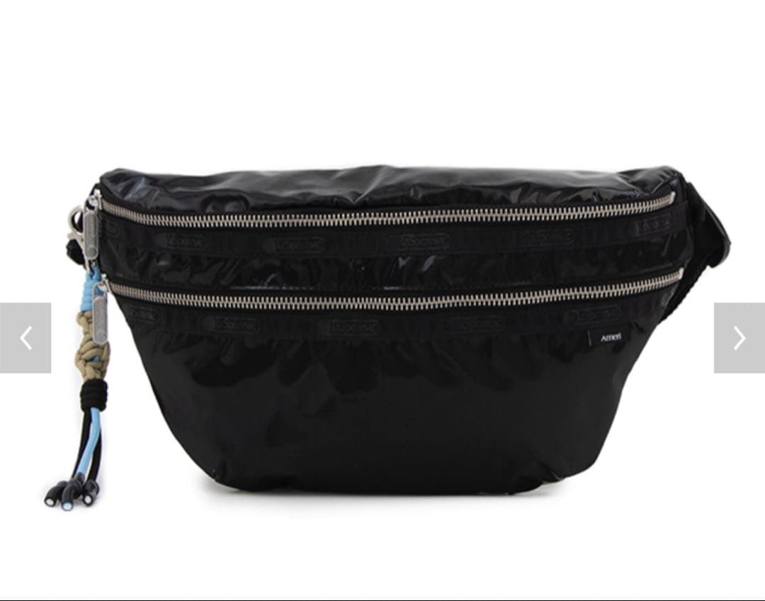 DX BELT BAG W/CHRMブラックシャインアメリ