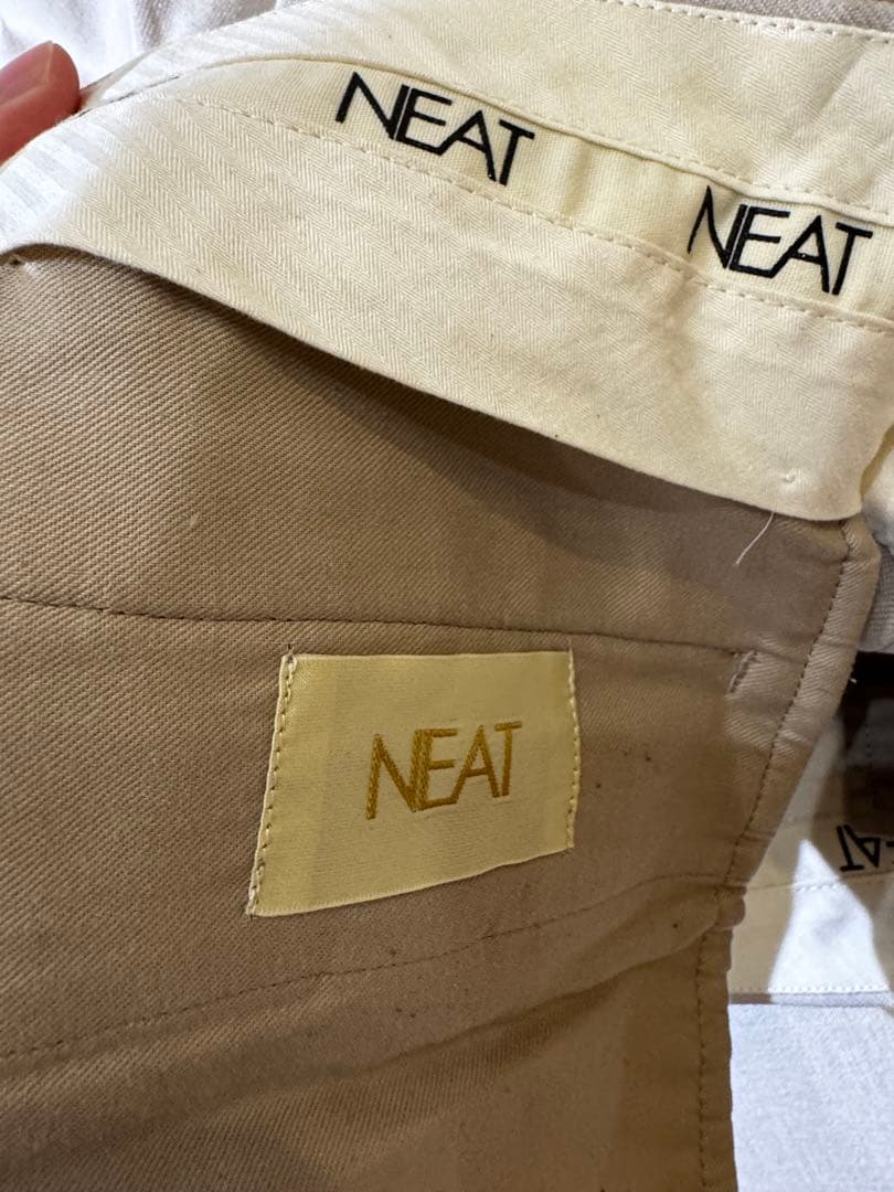 NEAT ref.別注　スラックス　アイボリー　サイズ44