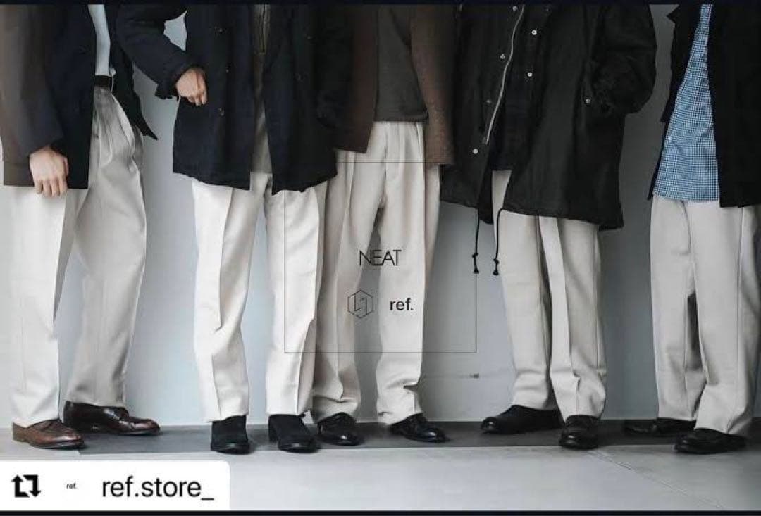 NEAT ref.別注　スラックス　アイボリー　サイズ44