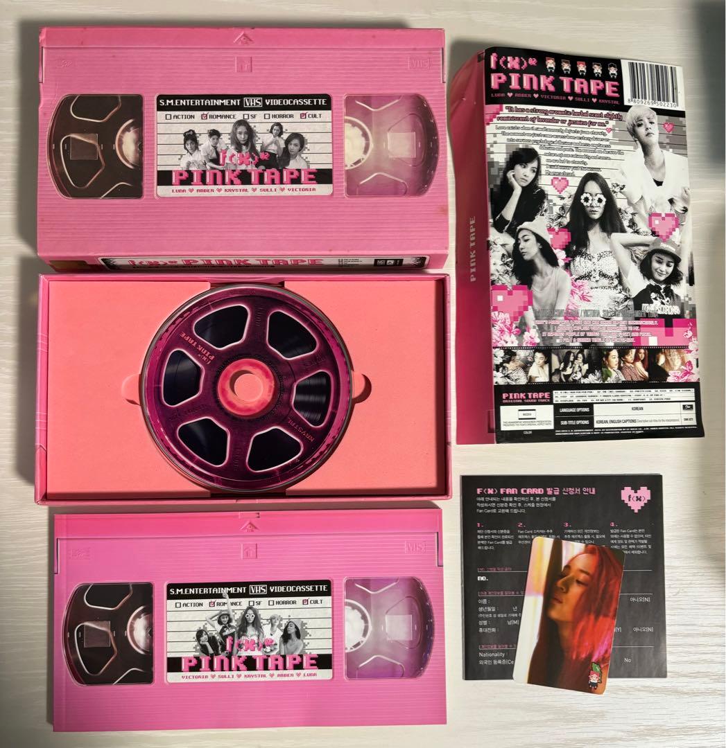 f(x) pink type クリスタル トレカ CD
