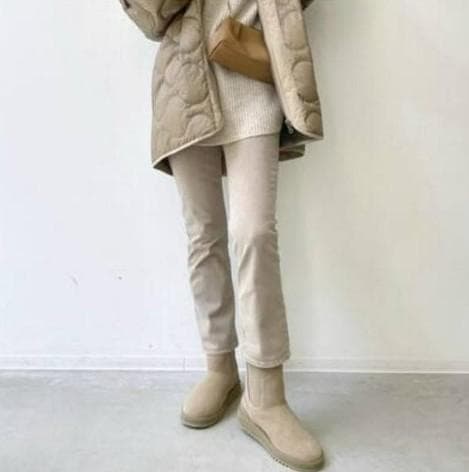 L'Appartement別注　SUICOKEムートンサイドゴアブーツ黒25cm