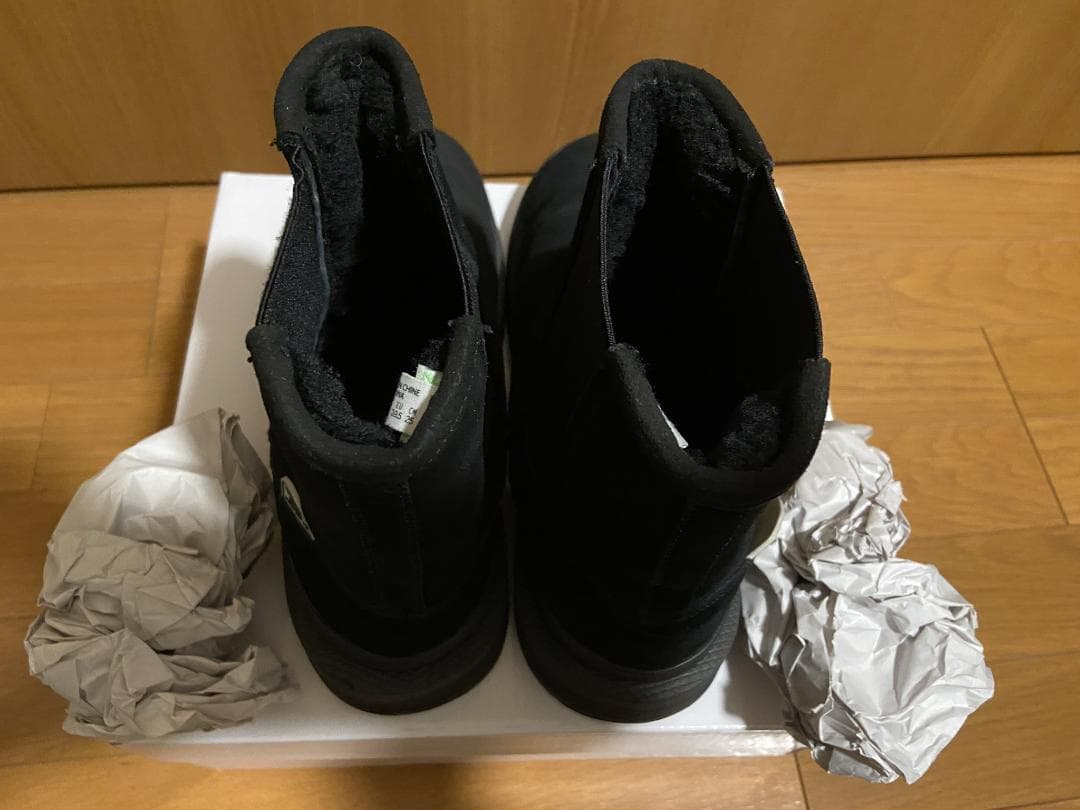 L'Appartement別注　SUICOKEムートンサイドゴアブーツ黒25cm