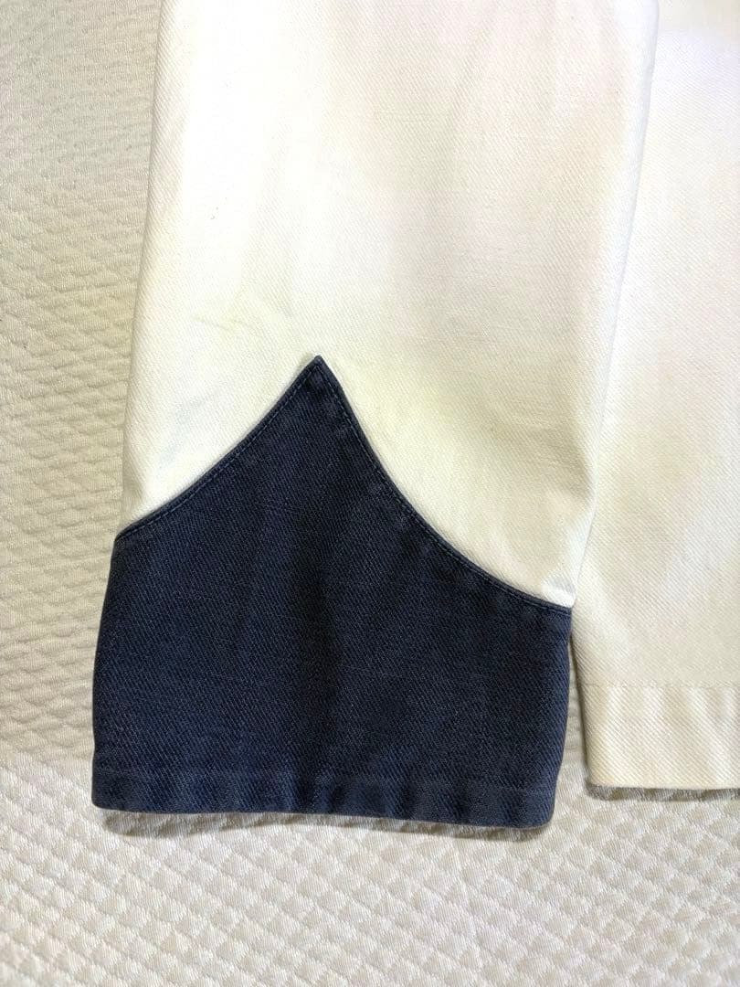 【レア！美品】Ralph Lauren★ホワイトデニム★スタンドカラ－ジャケット