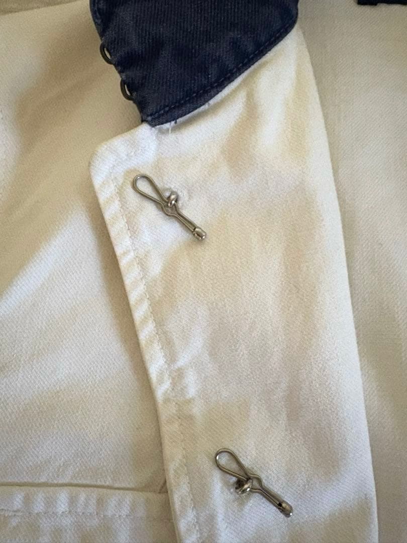 【レア！美品】Ralph Lauren★ホワイトデニム★スタンドカラ－ジャケット