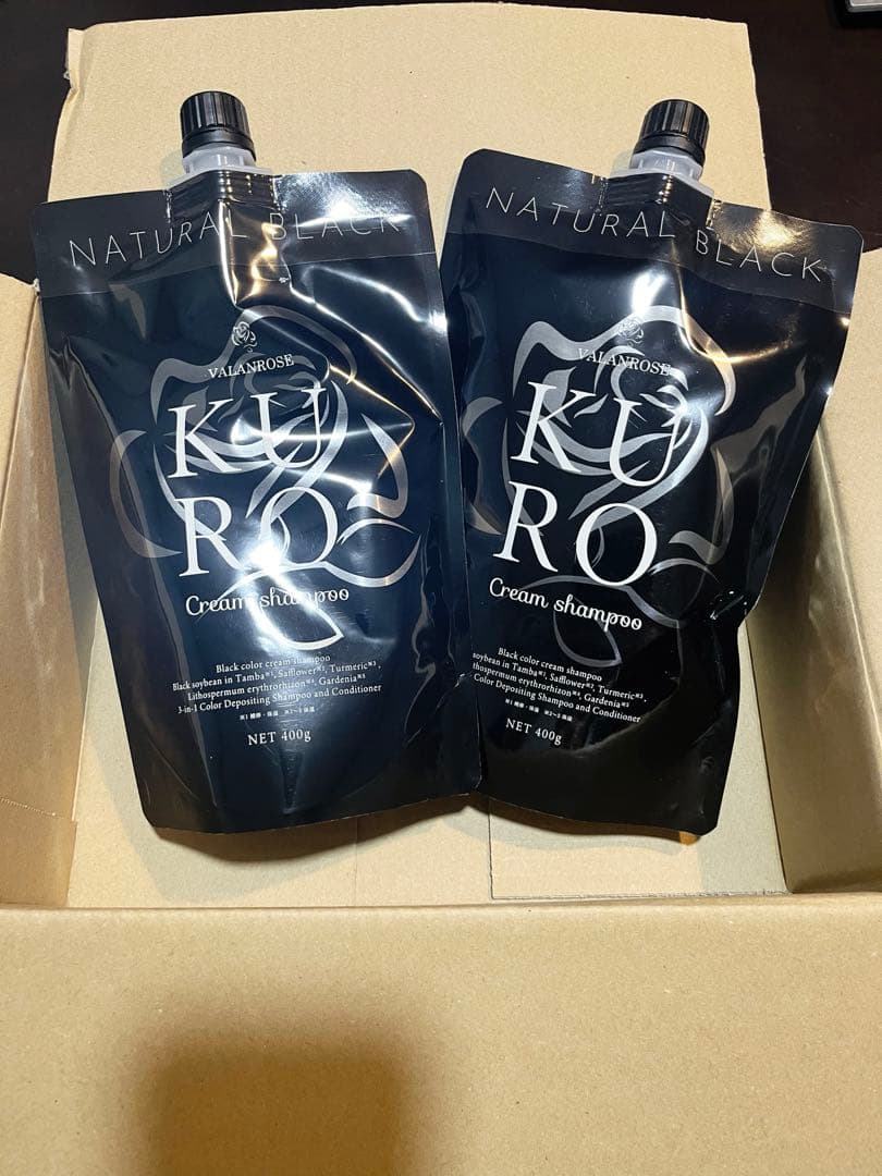VALANROSE ナチュラルブラック　KUROクリームシャンプー　黒色2個